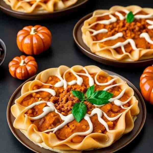 Манты с мясом и тыквой